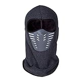 Orgrim Winter Fleece Warm Full Face Cover Anti-dust Balaclava Windproof Ski Mask Hat (Gray)