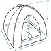 Best Pet Supplies Modern Triangular Suede Tent Bed - Dark Brown - Large