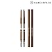 Nakeup Face 3 in 1 Embo Eyebrow 2 Colors, Triangular Pencil, Powder Cushion, Angled Brow Brush, All-In-One techonology (No.01 Light Brown)