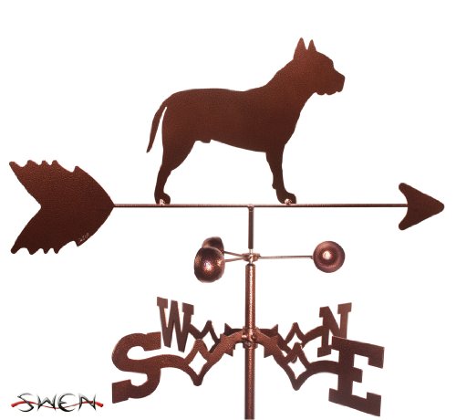 Hand Made AMERICAN STAFFORD PIT BULL DOG SIDE Mount Weathervane