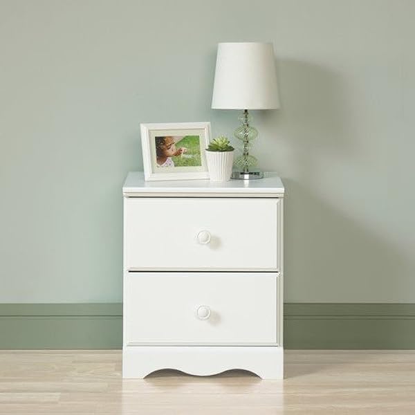 Amazon Com Storybook 2 Drawer Nightstand Soft White Finish Expert Guide Furniture Decor