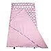 Wildkin Easy Clean Nap Mat with Pillow for Toddler Boys and Girls, Ideal Size for Daycare and Preschool, Perfect for Sleepovers and Travels, BPA-free (Big Dot Pink & White)