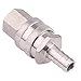 DERNORD 1/2 Inch Stainless Steel Quick Disconnect Set - Beer Brewing Connector Kit (Barb Female/FPT Male)