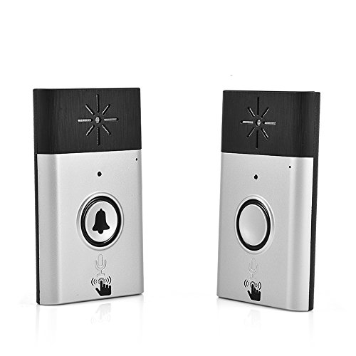 Richer-R Door Bell, Voice Intercom 2.4GHz Mini Portable Dual Way WIFI Wireless Doorbell Interphone System with Built-in High Sensitivity Microphone Speaker - Thumbnail 7