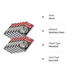 12 Pack Round Padlock with Shielded
