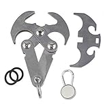 Outdoor Multifunctional Stainless Steel Survival Magnetic Folding Rock Climbing Grappling Hook Mountaineering Claw Gravity Carabiner Multifunctional Tactical Tool
