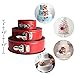 Springform Pan Set of 3 - Nonstick Round Cake Pan Set 4''/ 7''/9'' Leakproof Cheesecake Pan Baking Pans for Instant Pot 6,8 Quart by WERSEA (Red Coating)