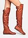 Over the Knee Flat Riding Boot - Vegan Leather Pull On - Comfortable Walking cosplay costume Boot - Delura Mystere Boot