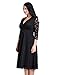 Lookbook Store Women's Black Lace Mother of The Bride Bridal Empire Dress 20W