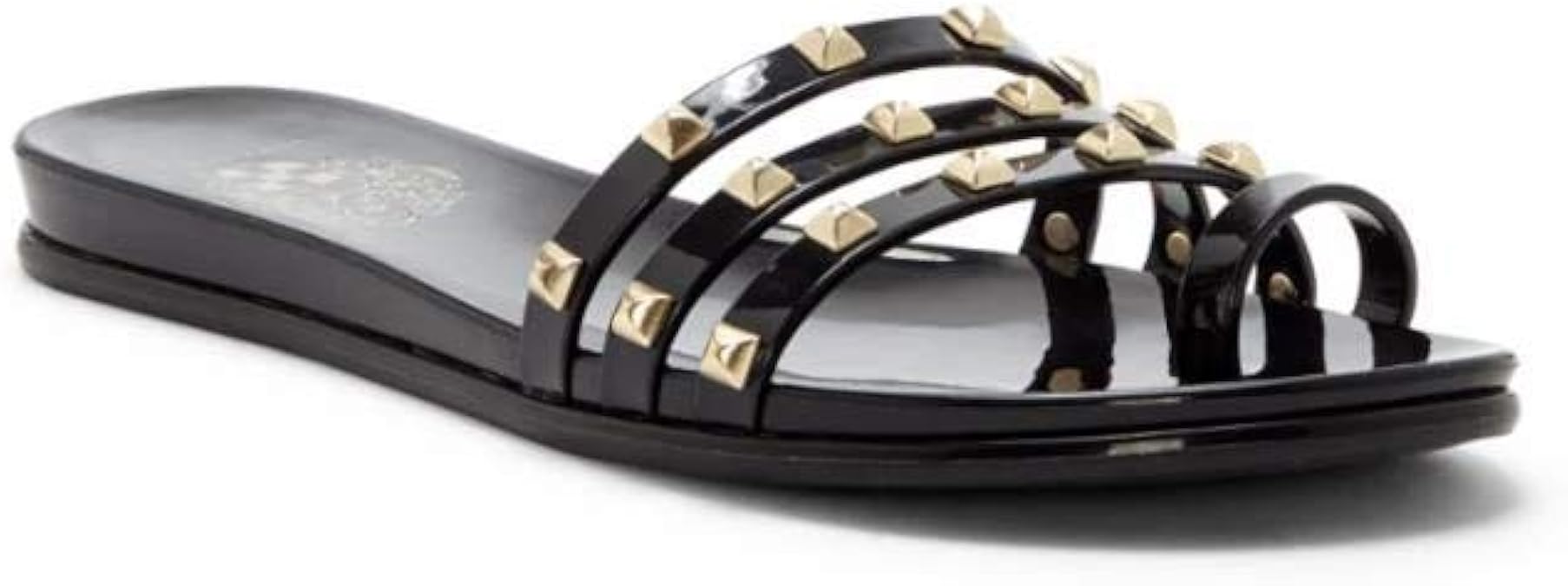 Amazon.com | Vince Camuto Women's Elishenta Jelly Sandal Slipper, Black | Slides