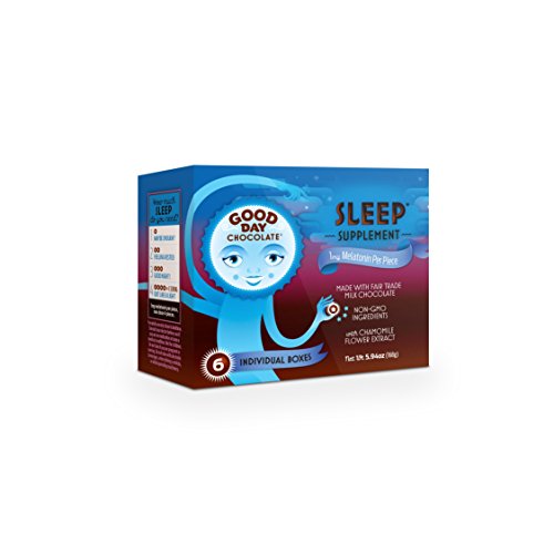 Good Day Chocolate Melatonin Supplement, Natural Sleep Aid (6 Pack)
