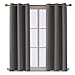 Deconovo 100% Blackout Curtains – Noise Reducing, Thermal Insulated Drapes – Grommet Room Darkening Window Panels – Light Blocking & Privacy Protection (Light Grey, 42x63 Inch, 1 Panel)
