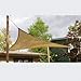 Idirectmart Triangle Sun Shade Sail 16 Feet 5 Inches - Sand