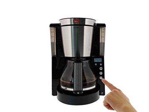 Melitta Look Timer 1011-08, Filterkaffeemaschine mit Glaskanne und Timer-Funktion, AromaSelector, Schwarz – Bild 7