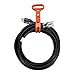 Miady 25ft 30 Amp Generator Cord with Lighted End, 10 Gauge Heavy Duty L14-30 Generator Power Cord Up to 7,500W with Cord Organizer