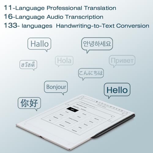 iFLYTEK AINOTE 2 AI E Ink Tablet, 10.65" Business eWriter with Real-Time Voice Transcription & Handwriting to Text, 16-Language Translation, 133-Language OCR, AI Meeting Summary for office