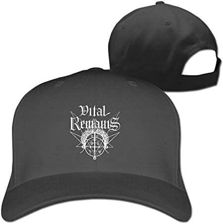 Unisex Vital Remains Logo Plain Baseball Cap Blank Hat Solid Color