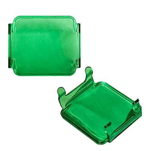 DJI4X4 2Pcs 3inch Green Work Light Cover Off-Road Led Light Bar Fog Light Lens Cover Kits