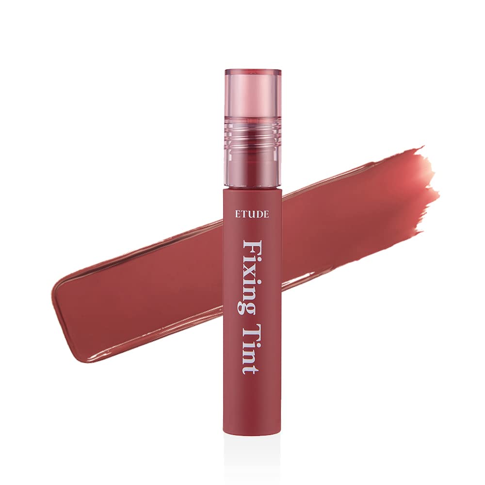 Etude House Fixing Tint #06 Soft Walnut 4g | Long Lasting, High Pigmented Liquid Lipstick, Lip Stain, Waterproof, Lightweight matte finish, Full Coverage — image 1