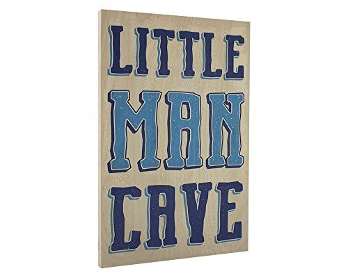 Elegant Signs Toddler Boys Room Wall Decor Art for Kids Bedroom - Lil Man Cave Wood Sign