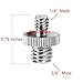 Anwenk 1/4 to 3/8 Screw Adapter Converter Threaded Screws Adapter Spigot Screw Mount Set for Camera Tripod Monopod Ballhead Flash Light Stand Shoulder Rig