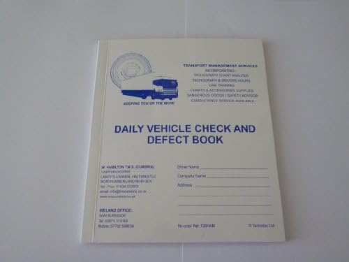 TachoDisc Vehicle Check and Defect Book