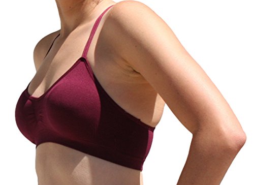 Anemone Women's Soft Breathable Sports Bra (One, Wine)