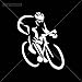Sports Colors & Sizes Variations Vinyl Sticker Decal Bicycle Doors Motorcyc ATV Car Garage Bike (5 X 4,11 in.) Vinyl Color White