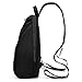 ECOSUSI Women Daypack Outdoor Sling Chest Bag Small Nylon Backpacks for College Girls Fashion Travel Bag, Black