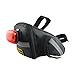 Lumintrail Bicycle Strap-On Bike Saddle Bag, Cycling Seat Bag, Under Seat Pack Medium or Large (Large)