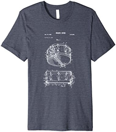 Mens Snare Drum Line Design PREMIUM SHIRT - Drummer Marching Band 3XL Heather Blue
