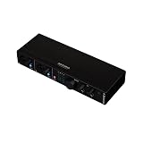 Arturia - MiniFuse 4 - Compact USB Audio & MIDI Interface with Creative Software for Recording, Production, Podcasting, Guitar - Black
