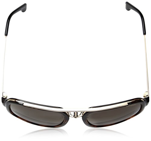 Carrera Men's Ca1004s Aviator Sunglasses, Havana Gold/Brown Gradient, 57 mm
