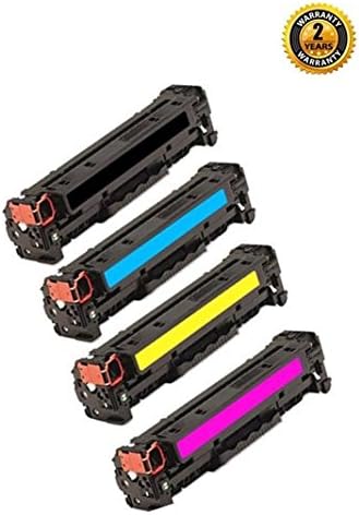 Raink Compatible CE320A CE321A CE322A CE323A Toner Cartridge for HP LaserJet CP1525n CP1525nw CM1415fn CM1415fnw, Canon MF8080cw Series Printer
