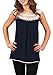 Merryfun Women's Casual Sleeveless Hollow Out Lace Tank Tops Loose Crochet Shirt