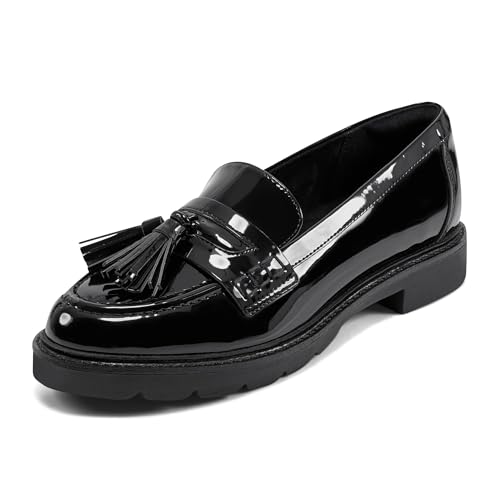 Rockport Women's Kiara Loafer, Black Patent, 6.5 Medium