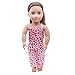 WensLTD Clearance! 5Pcs Lovely Pajamas Set Clothes Shoes for 18inch American Girl Our Generation Dolls (Pink)
