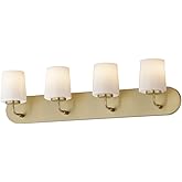 Maxim Lighting 12894WTNAB Durham - 4 Light Bath Vanity-8 Inch Tall and 30 Inch Wide, Finish Color: Natural Aged Brass