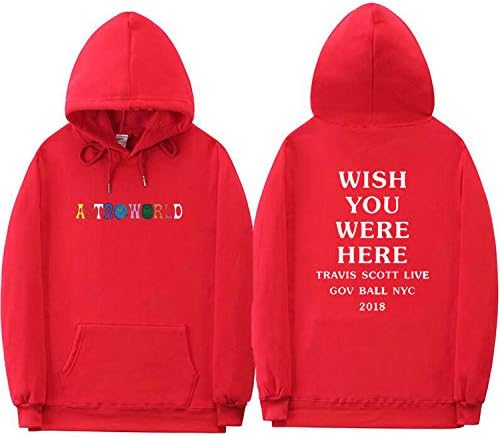 jackmimi Travis Scott Astroworld Hoodies Letter Print Hoodie Streetwear Man and Woman Pullover Sweatshirt,