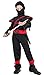 Stealth Ninja Costume for Boys/Girls Role Play (S(Height:32