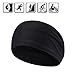 Aolerx Sports Headbands, Sweatbands,Unisex Headbands, Professional Honeycomb Breathable and Sweat-Absorbing Structure, Apply to All Indoor Outdoor Sports Except Swimming Pool.(Black)