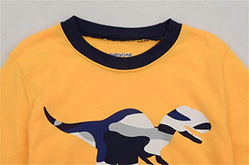 Little Boys Pyjamas Dinosaur Nightwear Sleepwear Long Sleeve Pjs Set for Kids Toddler 1-2 Years 2T