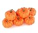 JEDFORE Fake Fruit Home House Kitchen Decoration Artificial Lifelike Simulation Mini Pumpkins Halloween Thanksgiving Day House Decoration - Set of 10 - Orange