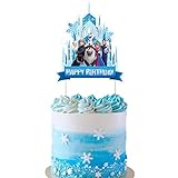 Frozen Cake Topper Cupcake Decorations Birthday Party Topper for Children, 1 count