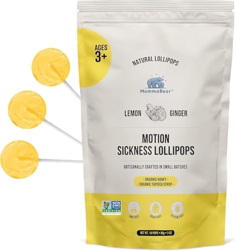 سعر MommaBear Nausea & Motion Sickness Lollipops – Non-GMO Lemon ...