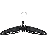 Mo're Wetsuit Hanger Foldable Surfing Suit Hangers Scuba Diving Accessory Folding Vented Hanger (Black)