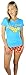 Wonder Woman Pajama Shirt and Shorts Sleep Set Light Blue