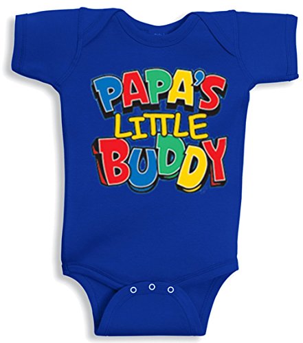 Lil Shirts Papa's Little Buddy Baby Bodysuit