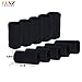 Finger Sleeves Support by Luniquz, Thumb Splint Brace for Arthritis Breathable Elastic Finger Tape for Basketball, Tennis,Baseball, Cricket, Volleyball, Badminton, Boating /Black