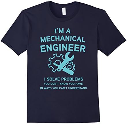 Mens Mechanical Engineer Solve Problems Engineering T Shirt Medium Navy